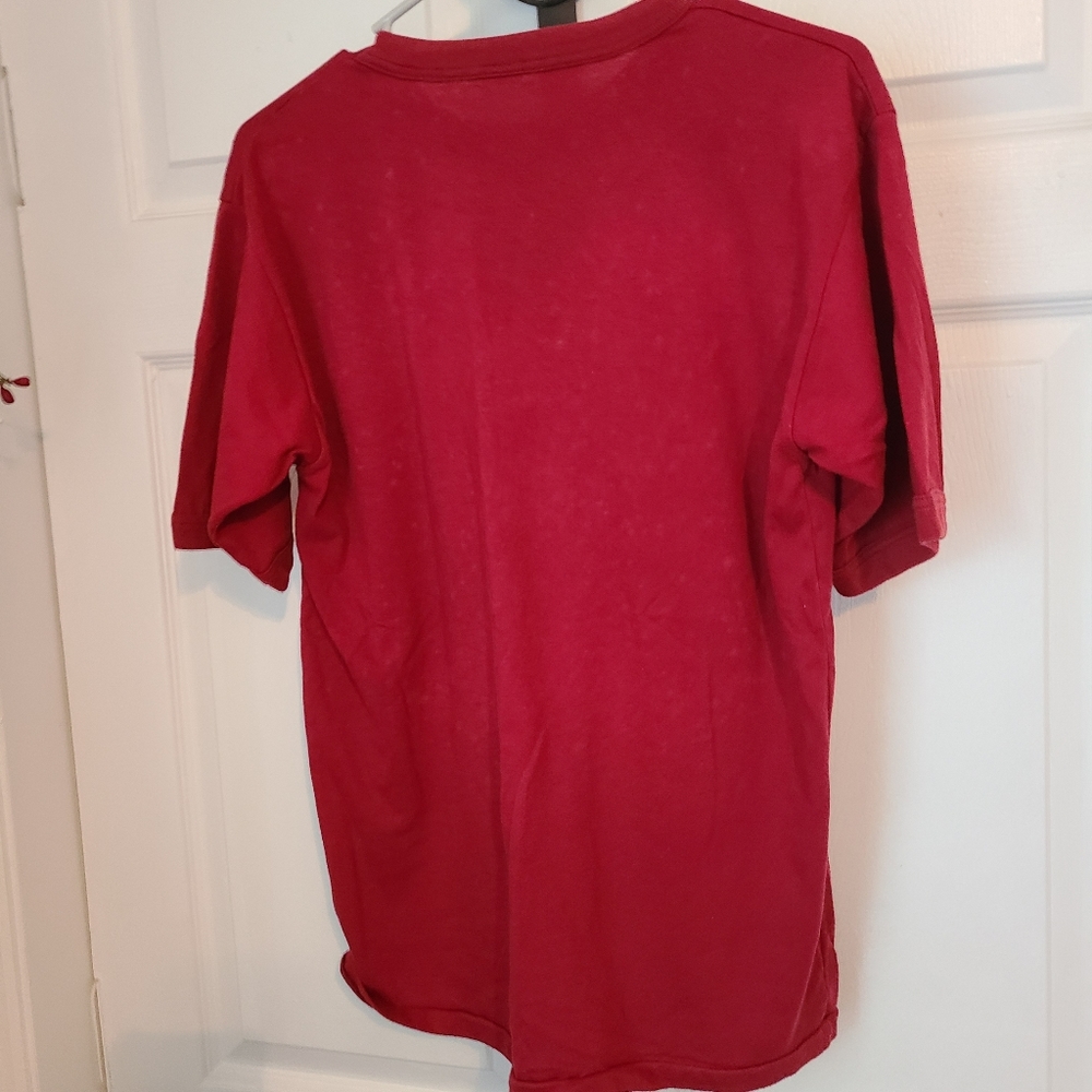 (117) Canadian Airborne Rigger T-Shirt Short Sleeve Maroon/Redish - Picture 4 of 5